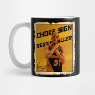 Reggie Miller Choke Sign Basketball Legend Signature 80S 90S Bootleg Rap Mug